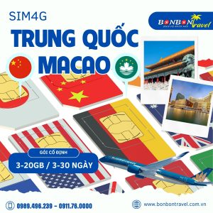 Sim Trung Quốc - Macau ( China Unicom ) : Gói Cố Định